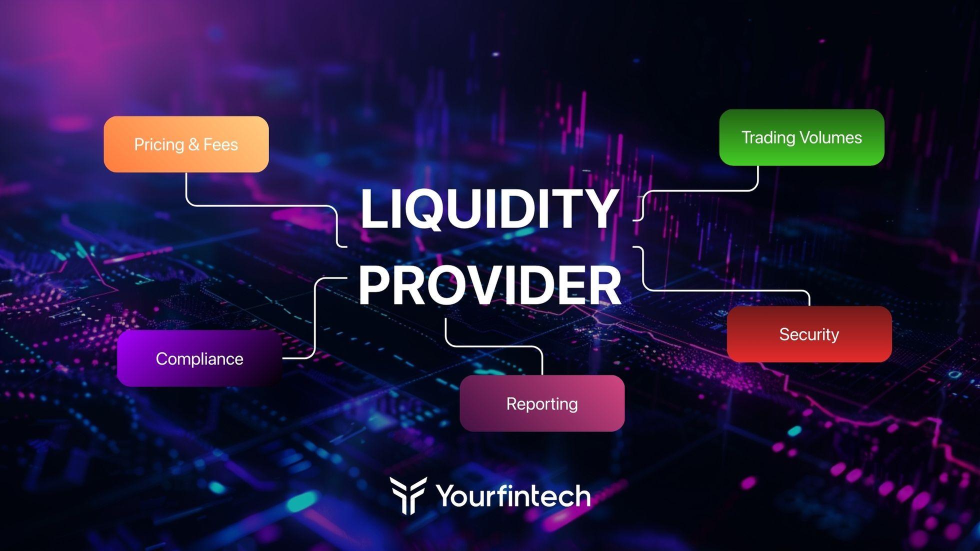 Liquidity provider evaluation factors: pricing, trading volumes, compliance, reporting, and security - YourFintech